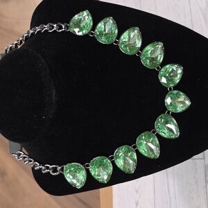 Simply Vera Vera Wang Green Teardrop Crystal Statement Necklace